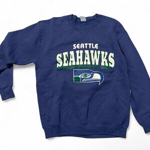 Vintage Seattle Seahawks Football Crewneck Sweatshirt 90s NFL Game Day Shirt tee